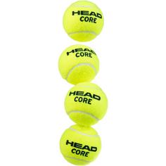 Rückansicht von HEAD 2x4B HEAD CORE Tennisball gelb