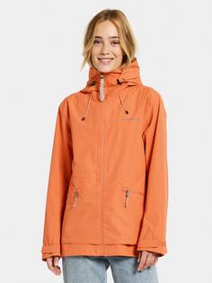 Rückansicht von Didriksons TURVI Funktionsjacke Damen faded brique