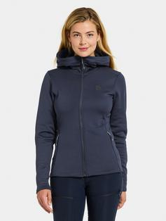 Rückansicht von Didriksons ANNELI 2 Fleecejacke Damen dark night blue