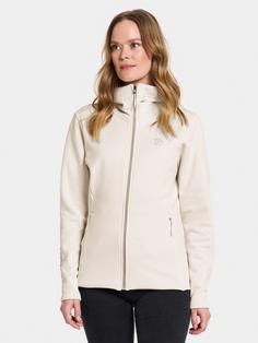 Rückansicht von Didriksons ANNELI 2 Fleecejacke Damen shell white