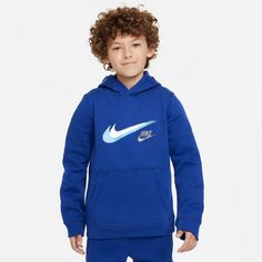Rückansicht von Nike NSW Hoodie Kinder deep royal blue