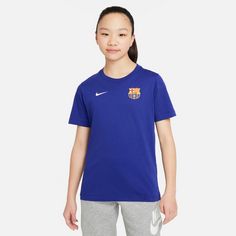 Rückansicht von Nike FC Barcelona Fanshirt Kinder deep royal blue