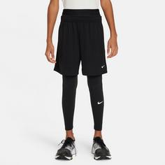 Rückansicht von Nike PRO DRI-FIT Tights Kinder black-black-white