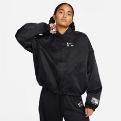 Rückansicht von Nike Air Bomber Nylonjacke Damen black-white