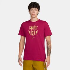 Rückansicht von Nike FC Barcelona T-Shirt Fanshirt lilagold