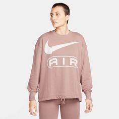 Rückansicht von Nike NSW Oversized Sweatshirt Damen smokey mauve-platinum violet