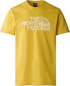 The North Face WOODCUT DOME T-Shirt Herren yellow silt