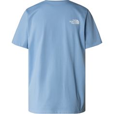 Rückansicht von The North Face FOUNDATION TRACES GRAPHIC T-Shirt Damen steel blue