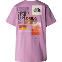 Rückansicht von The North Face FOUNDATION MOUNTAIN GRAPHIC T-Shirt Damen mineral purple
