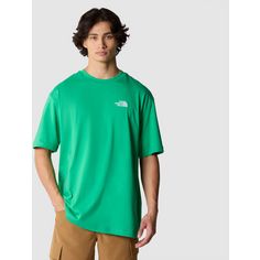 Rückansicht von The North Face Essential Oversize Shirt Herren optic emerald