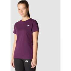 Rückansicht von The North Face SIMPLE DOME T-Shirt Damen black currant purple