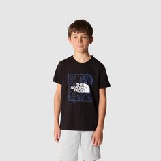 Rückansicht von The North Face NEW GRAPHIC T-Shirt Kinder tnf black-solar blue