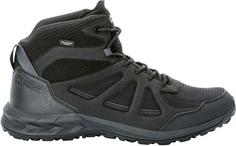 Jack Wolfskin WOODLAND 2 TEXAPORE MID Wanderschuhe Herren black