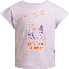 Jack Wolfskin TAKE A BREAK T-Shirt Kinder pale lavendar