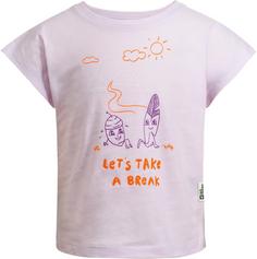 Jack Wolfskin TAKE A BREAK T-Shirt Kinder pale lavendar