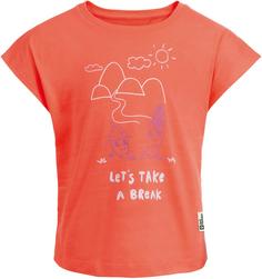 Jack Wolfskin TAKE A BREAK T-Shirt Kinder digital orange