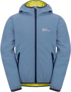 Jack Wolfskin FOURWINDS Softshelljacke Kinder elemental blue