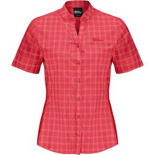 Jack Wolfskin NORBO Funktionsbluse Damen vibrant red check