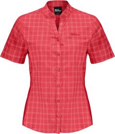 Jack Wolfskin NORBO Funktionsbluse Damen vibrant red check