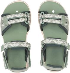 Rückansicht von Jack Wolfskin 2in1 Outdoorsandalen Kinder mint leaf