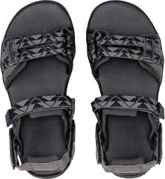 Rückansicht von Jack Wolfskin 2in1 Outdoorsandalen Kinder black