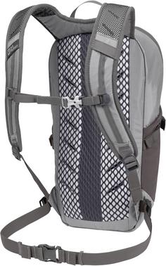 Rückansicht von Jack Wolfskin CYROX SHAPE 15 Wanderrucksack rainstorm