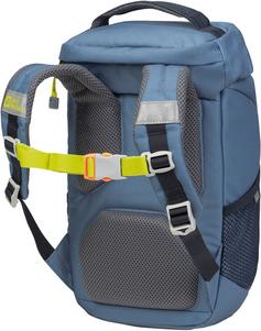 Rückansicht von Jack Wolfskin WALDSPIELER 16 Wanderrucksack Kinder elemental blue