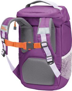 Rückansicht von Jack Wolfskin WALDSPIELER 16 Wanderrucksack Kinder sea rose