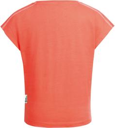 Rückansicht von Jack Wolfskin TAKE A BREAK T-Shirt Kinder digital orange