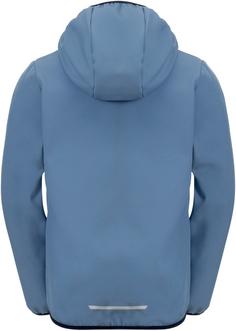 Rückansicht von Jack Wolfskin FOURWINDS Softshelljacke Kinder elemental blue
