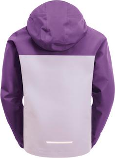 Rückansicht von Jack Wolfskin TUCAN Regenjacke Kinder pale lavendar