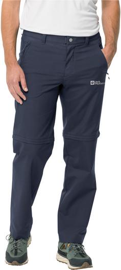 Rückansicht von Jack Wolfskin ACTIVE TRACK ZIP OFF Zipphose Herren night blue