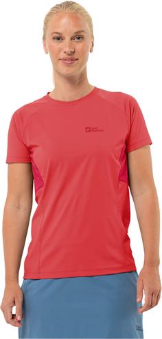 Rückansicht von Jack Wolfskin NARROWS Funktionsshirt Damen vibrant red