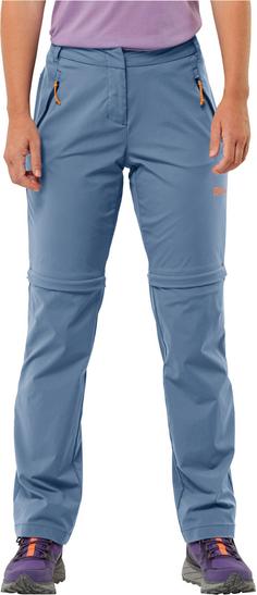 Rückansicht von Jack Wolfskin GLASTAL Zipphose Damen elemental blue