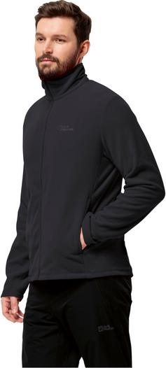 Rückansicht von Jack Wolfskin TAUNUS Fleecejacke Herren black