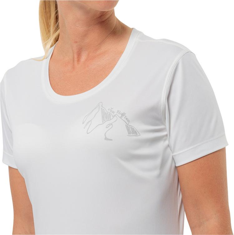 Jack Wolfskin Jack Wolfskin PEAK GRAPHIC Funktionsshirt Damen - stark white - 2 | SportScheck
