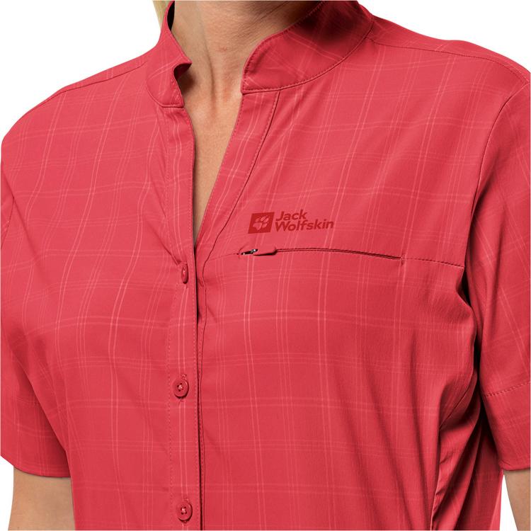 Jack Wolfskin Jack Wolfskin NORBO Funktionsbluse Damen - vibrant red check - 2 | SportScheck