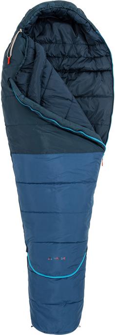 Rückansicht von VAUDE Kobel Adjust 500 II SYN Kunstfaserschlafsack Kinder baltic sea