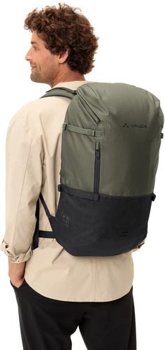 Rückansicht von VAUDE Rucksack CityGo 30 II Daypack khaki