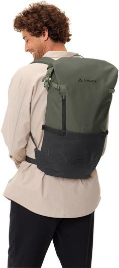 Rückansicht von VAUDE Rucksack CityGo 23 II Daypack khaki