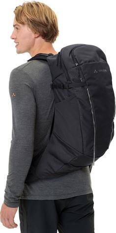 Rückansicht von VAUDE Agile Air 26 Wanderrucksack black