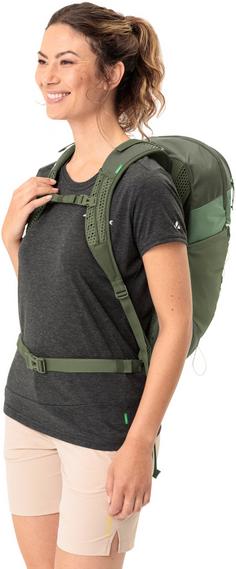 Rückansicht von VAUDE Women's Agile Air 18 Wanderrucksack Damen willow green