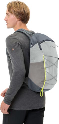 Rückansicht von VAUDE Agile 20 Wanderrucksack lightgrey