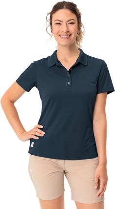 Rückansicht von VAUDE Essential Poloshirt Damen dark sea