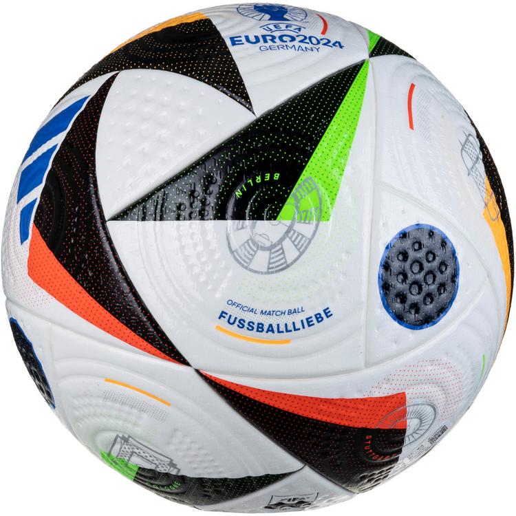 adidas adidas EURO 2024 PRO Fussballliebe Fu&szlig;ball - white-black-glory blue - 0 | SportScheck