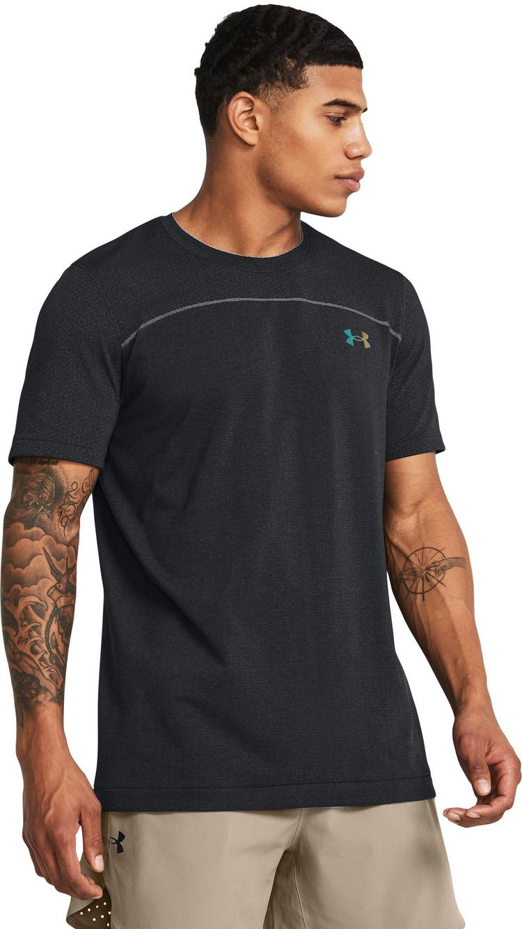 Under Armour Under Armour Rush Wordmark Funktionsshirt Herren - black-mod gray-black - 0 | SportScheck