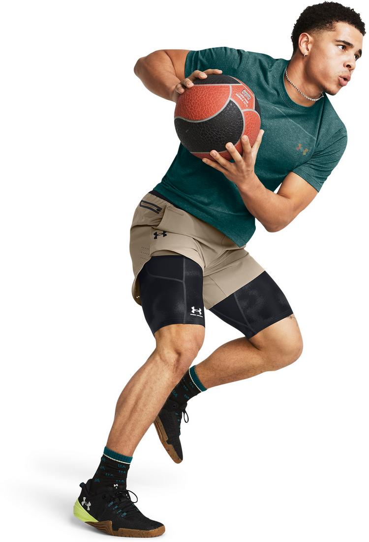 Under Armour Under Armour Peak Funktionsshorts Herren - timberwolf taupe-black - 2 | SportScheck