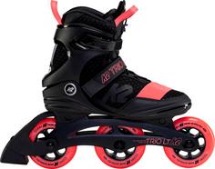 Rückansicht von K2 TRIO LT 100 Inline-Skates Damen blackcoral