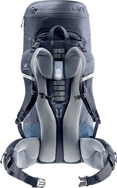 Rückansicht von Deuter Aircontact Lite 50 + 10 Trekkingrucksack Herren black-marine