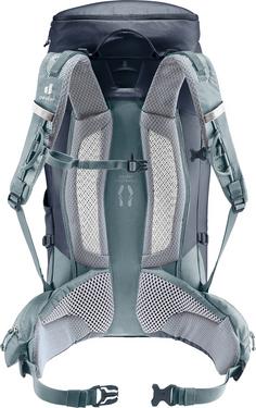 Rückansicht von Deuter Trail Pro 36 Wanderrucksack black-shale